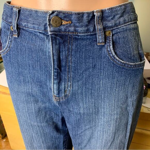 Lauren Jeans Co Womens Classic Straight Jeans 12 WESTERN Coastal Cowgirl - Picture 2 of 5